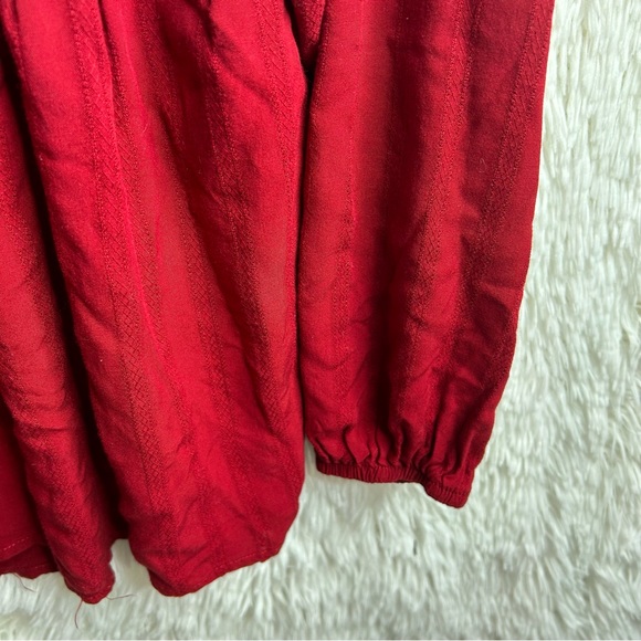 Knox Rose Long Sleeve Embroidered Blouse size M. - Picture 5 of 9